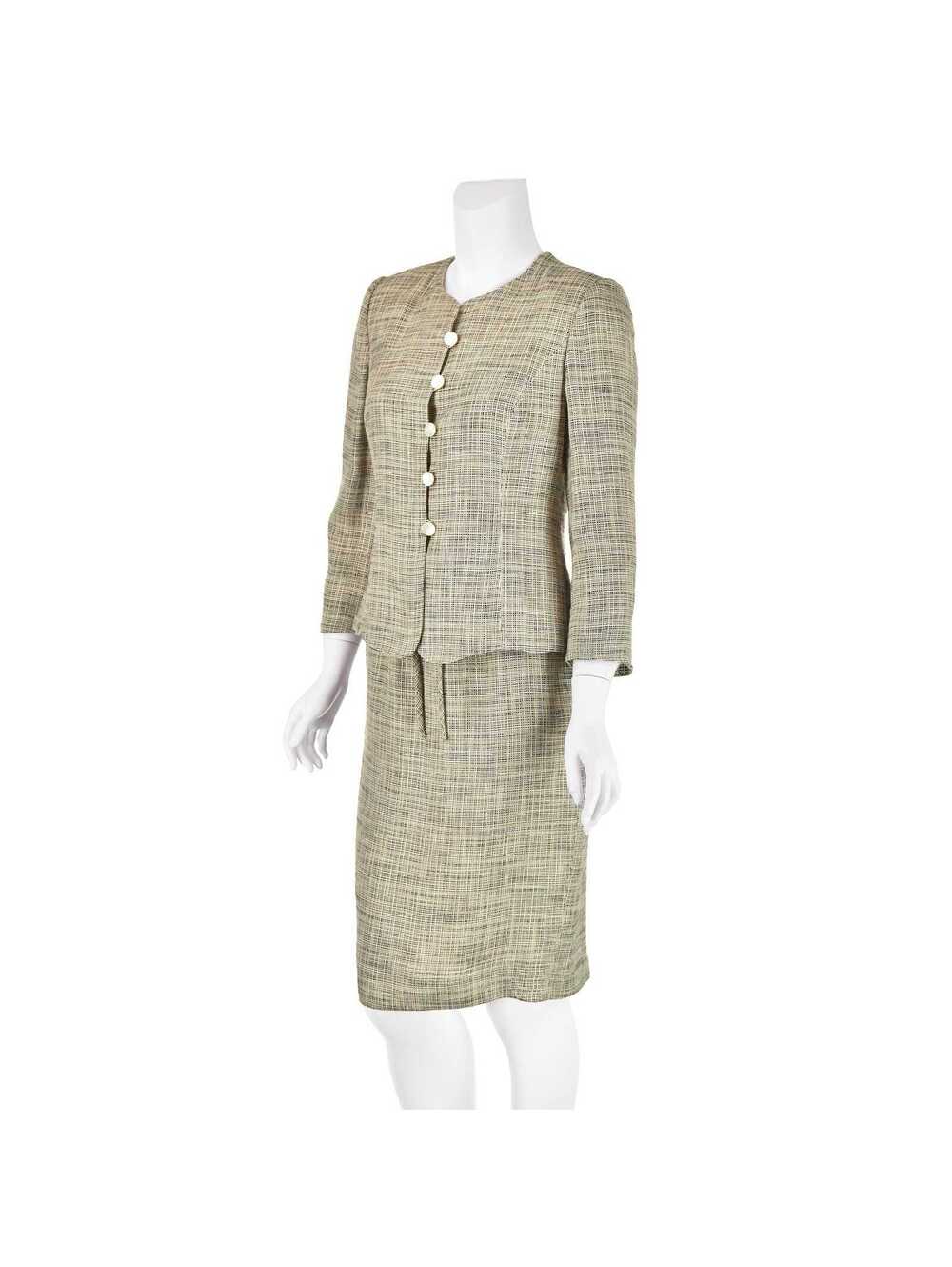 GIORGIO ARMANI Vintage Linen Blend Skirt Suit, SZ 2-4 - Picture 4 of 9